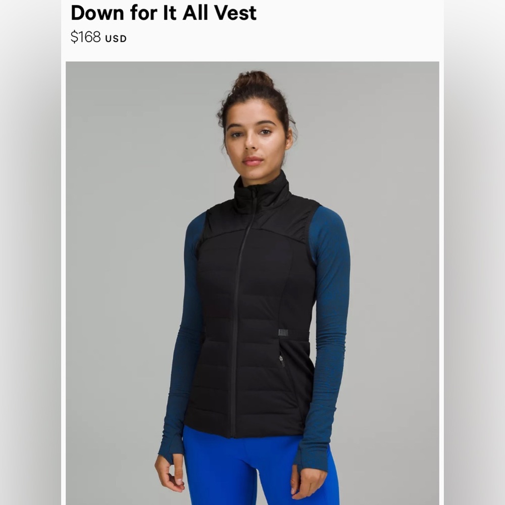 Lululemon Down For It All Vest